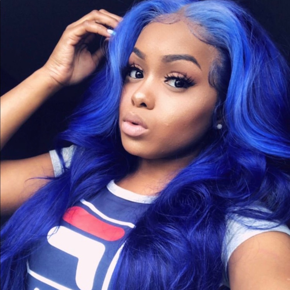 Dark Blue lace Front Wig💭 - Picture 2 of 2